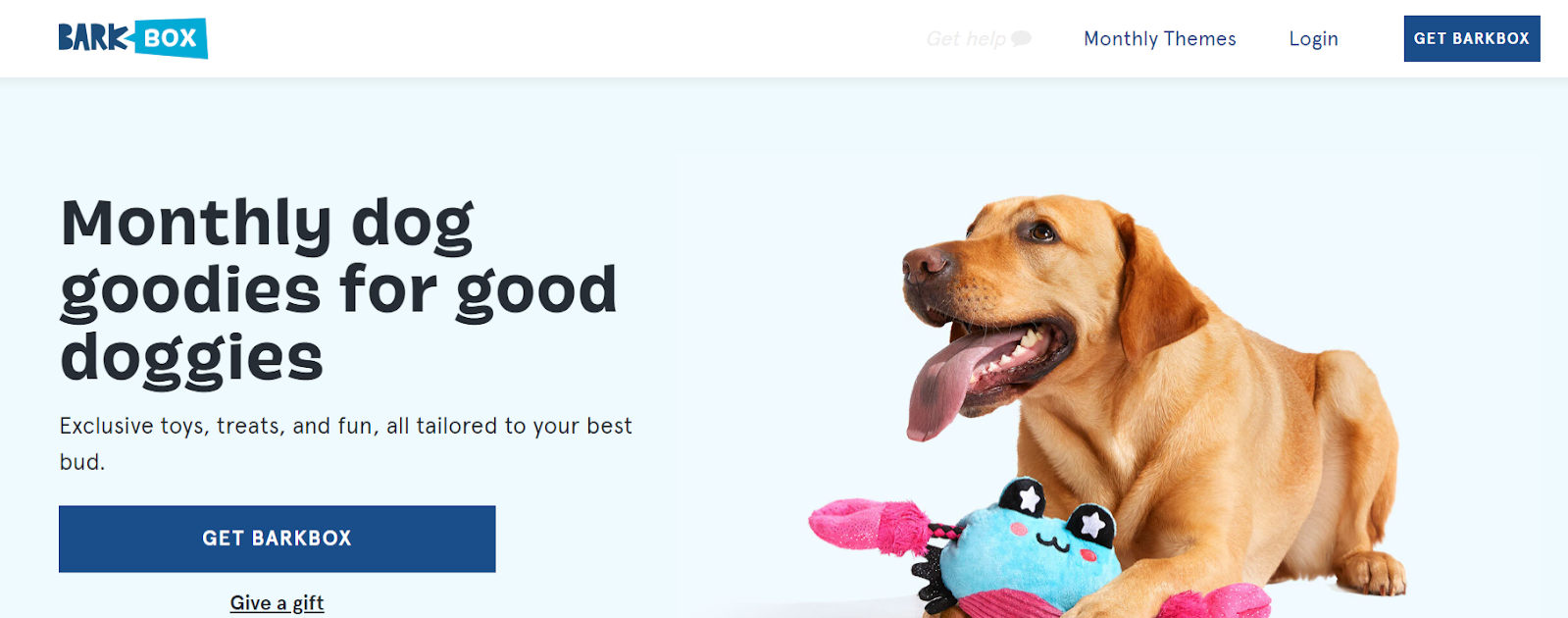 funny landing pages BarkBox